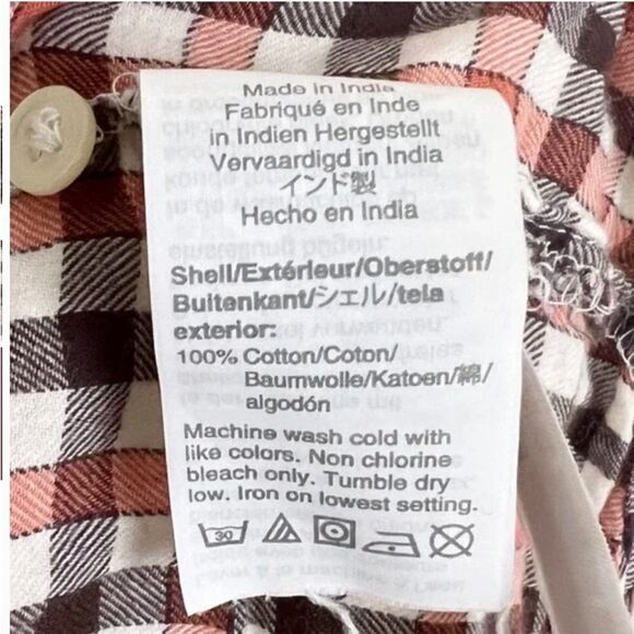 Madewell Meadow Shirt in Check. Size Large. Excellent Condition. - Picture 6 of 7